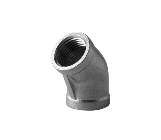 Female-female elbow in stainless steel ISO 4144