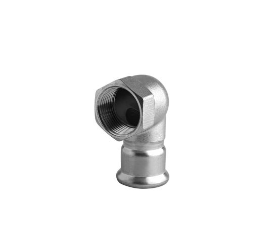 Stainless steel female threaded mixed press elbow