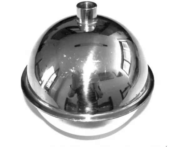 Stainless steel floating ball for the wine and food industry