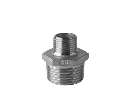 Reduced nipple in stainless steel