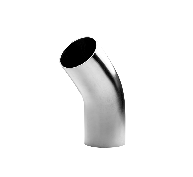CURVA MANDRINARE 45&deg; DIN 11852 LUCIDA ESTERNA SATINATA INTERNA 